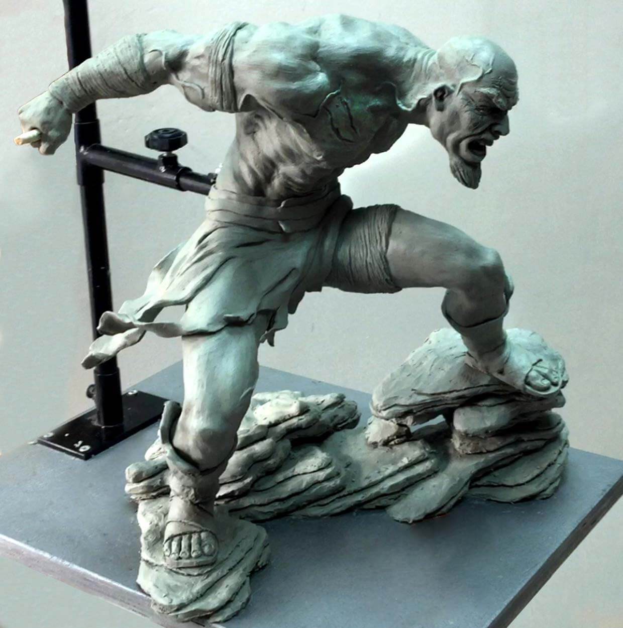 Kratos de Gof of War em Clay